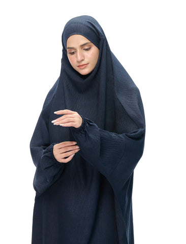JILBAB SET  NAVY BLUE