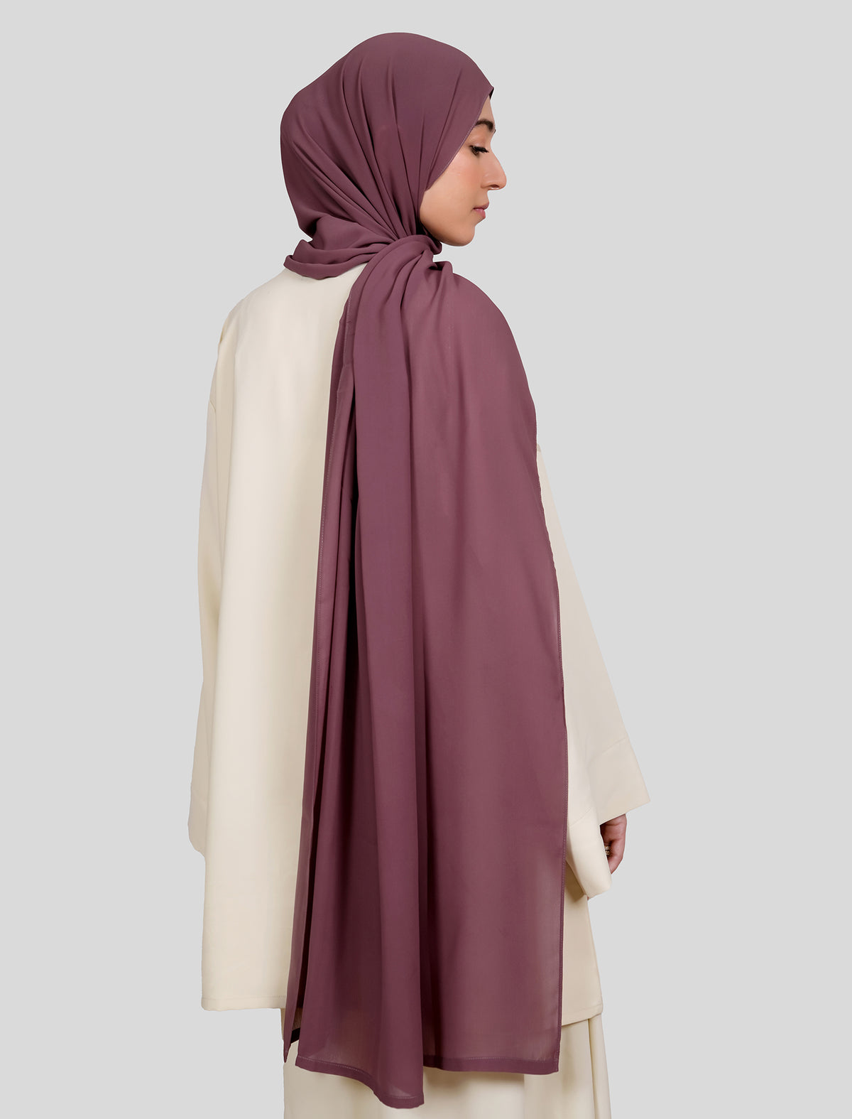 Plain Hijab - Mulberry