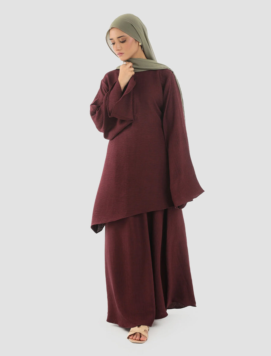 Co-ord Set Deep Wine