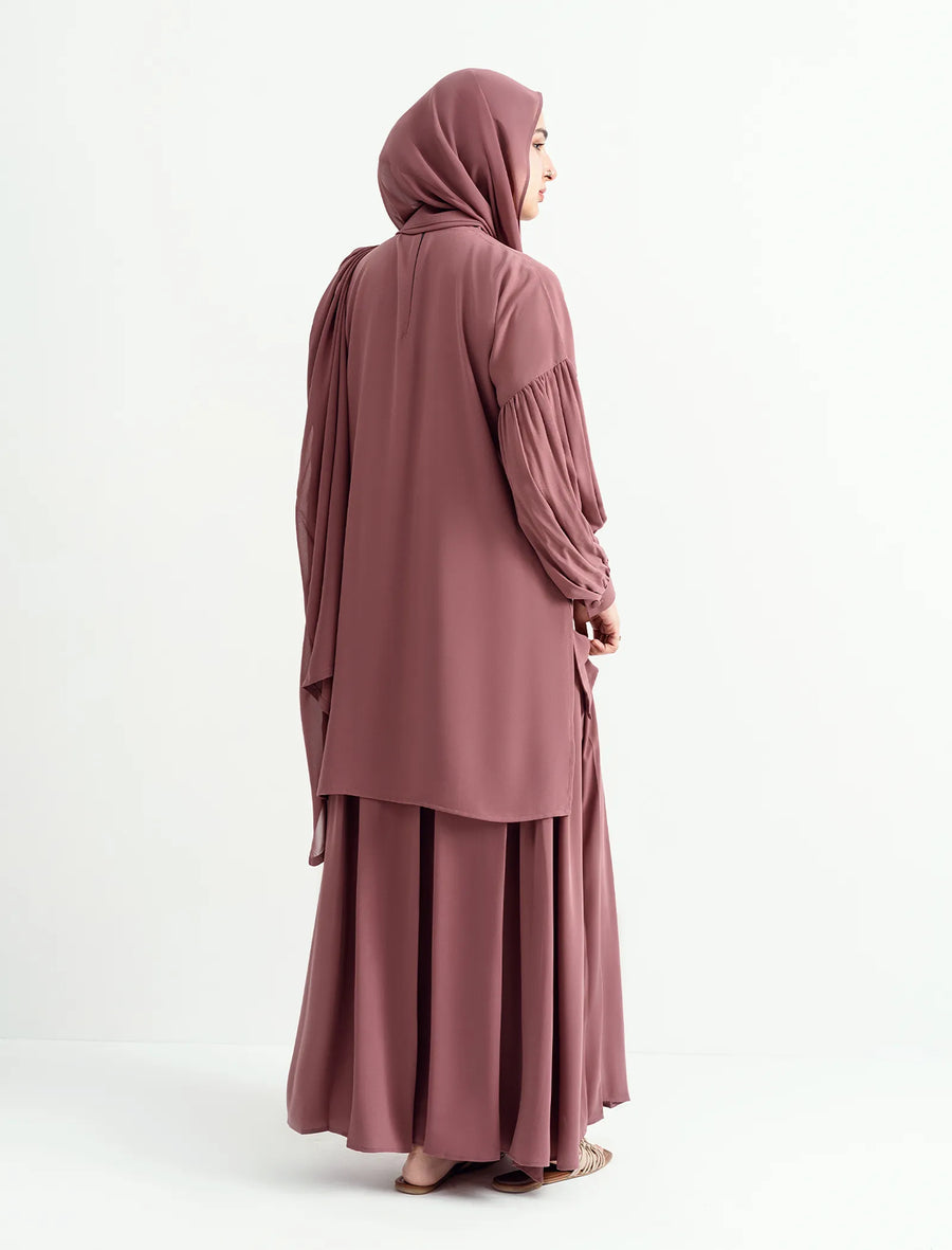Modest Co-ord Set - Mauve