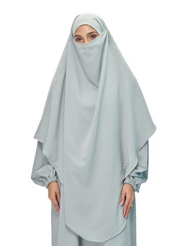 KHIMAR ABAYA SET - PISTACHIO
