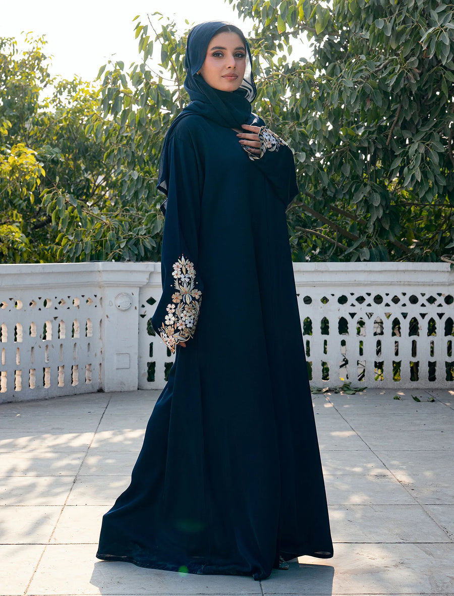 Zayli Abaya Set Navy Blue