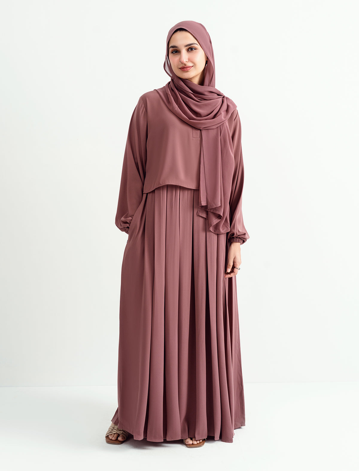 Luna Maxi Abaya - Mauve