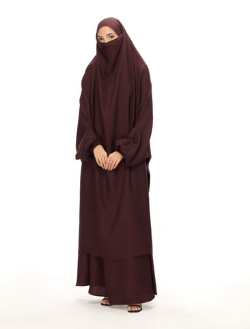JILBAB SET - BROWN