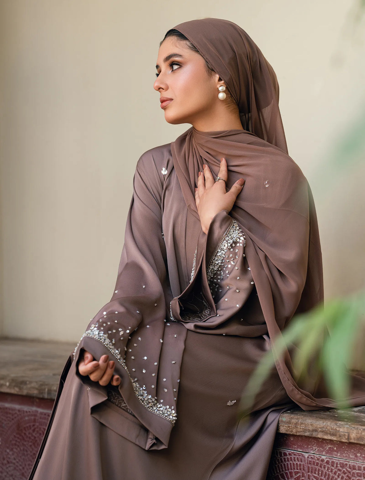 Hand-crafted Whisper Abaya