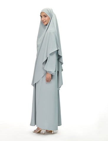 KHIMAR ABAYA SET - PISTACHIO