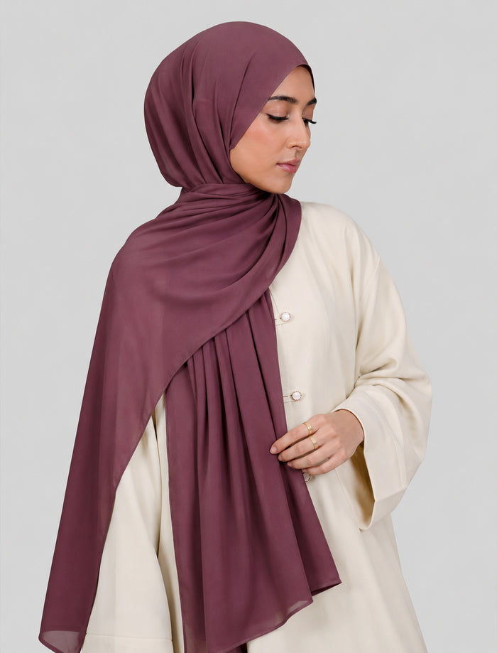 Plain Hijab - Mulberry