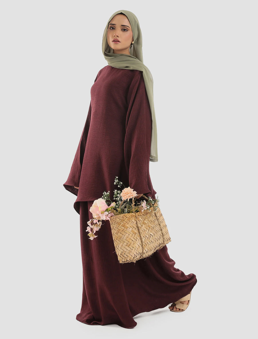 Co-ord Set Deep Wine
