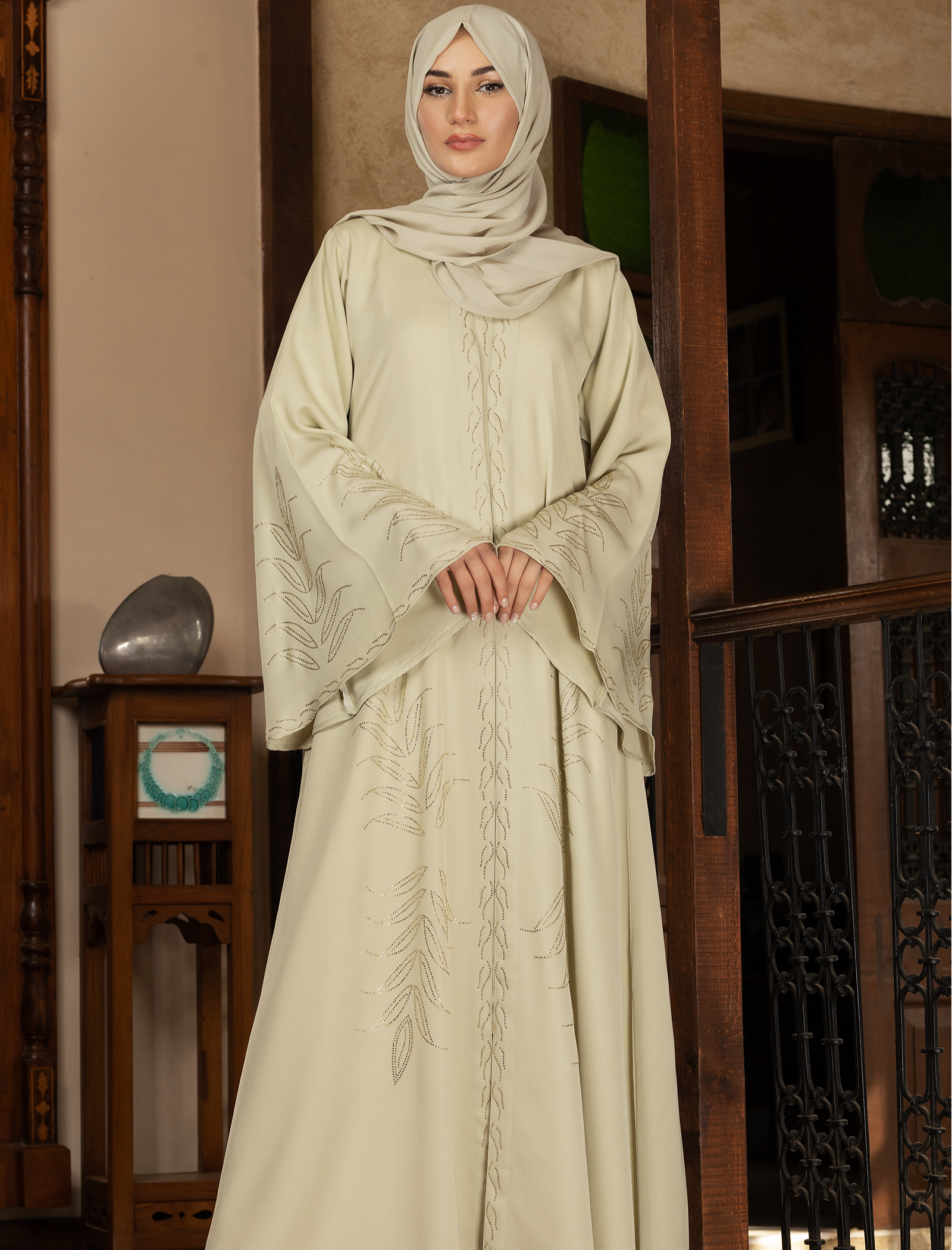 Original Rhinestone Afra Abaya