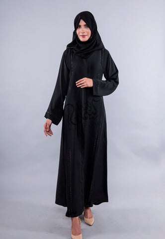 Pleated Stones Abaya