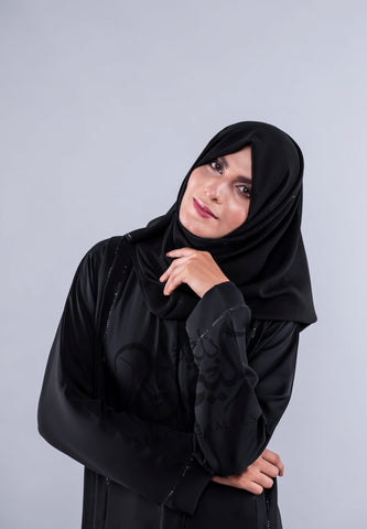 Pleated Stones Abaya