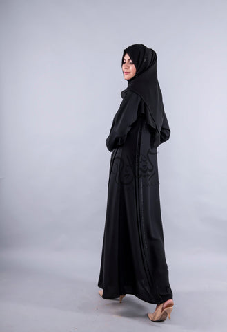 Pleated Stones Abaya