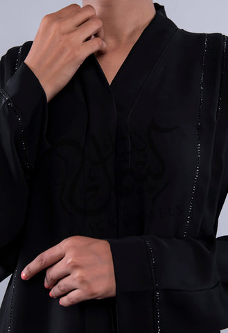 Pleated Stones Abaya