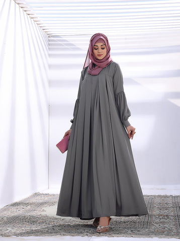 Aafaq Front-Closed Maxi Abaya