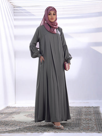 Aafaq Front-Closed Maxi Abaya