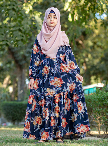 Alaina Floral Maxi Abaya