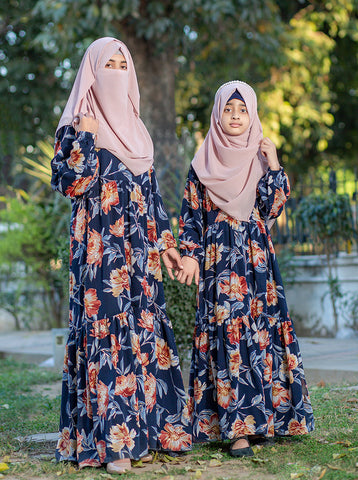 Alaina Floral Maxi Abaya