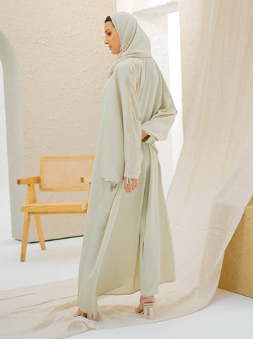 Anisa Farasha Abaya- Pistachio