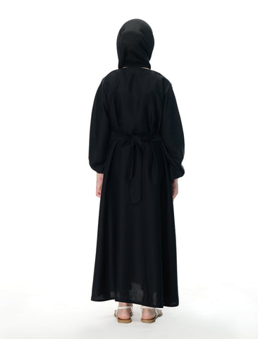 BASIC MAXI ABAYA  - BLACK (KIDS)