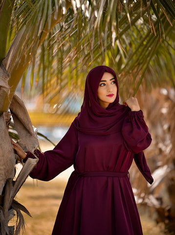 Crochet Flaired Abaya