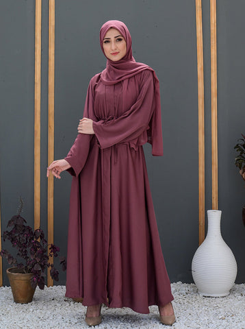 Cyla Front-Open Abaya