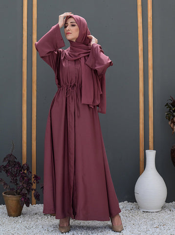 Cyla Front-Open Abaya