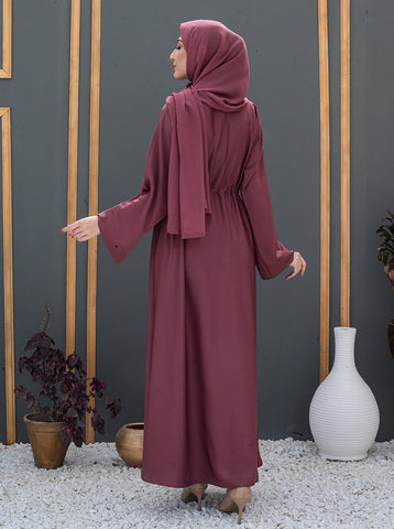 Cyla Front-Open Abaya