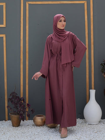 Cyla Front-Open Abaya