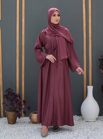 Cyla Front-Open Abaya