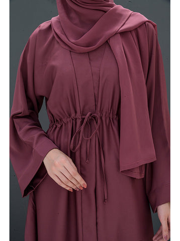 Cyla Front-Open Abaya