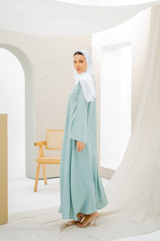 Seraphina Embellished Abaya - Ferozi