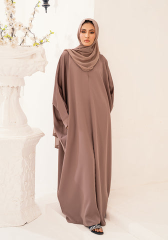 Dhia Basic Abaya- Coffee