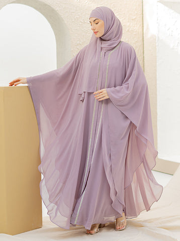 Fahim Farasha Abaya- Light Lilac