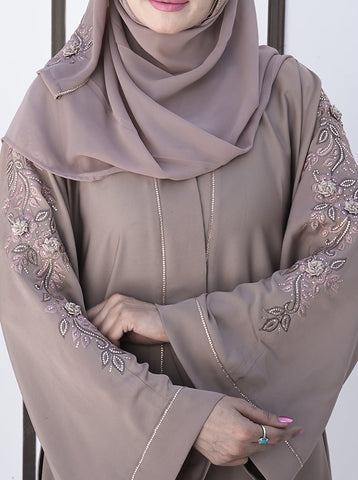 Fatemeh Front Open Luxury Abaya