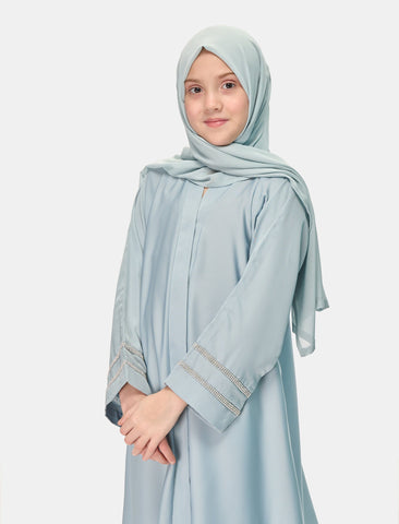 KIDS ABAYA  - ICE BLUE (KIDS)