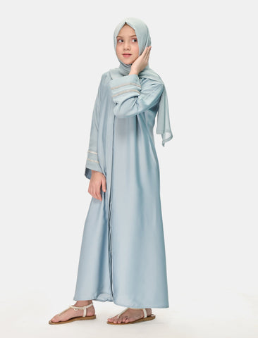 KIDS ABAYA  - ICE BLUE (KIDS)