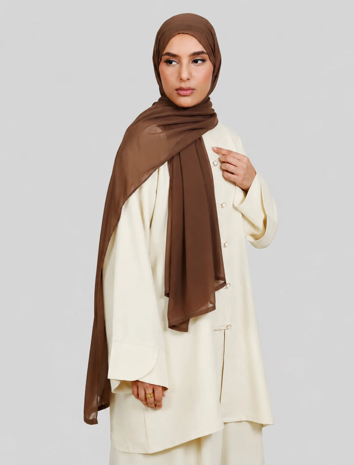 Plain Hijab - Cocoa