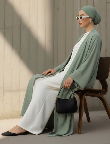 KIMONO- LIGHT GREEN