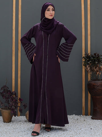 Injila Front Open Abaya