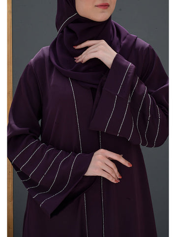 Injila Front Open Abaya