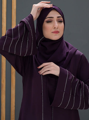 Injila Front Open Abaya