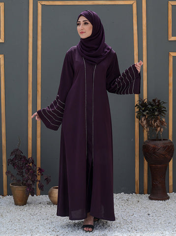 Injila Front Open Abaya