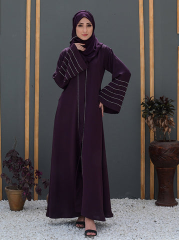 Injila Front Open Abaya