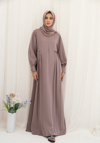 Kuthban Maxi Abaya - Beige