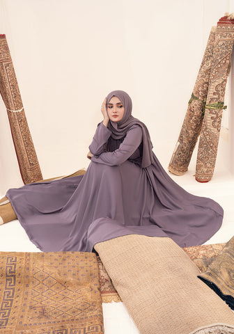 MALADH MAXI  ABAYA- LILAC