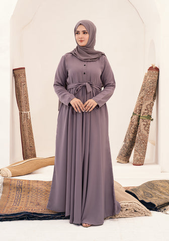 MALADH MAXI  ABAYA- LILAC