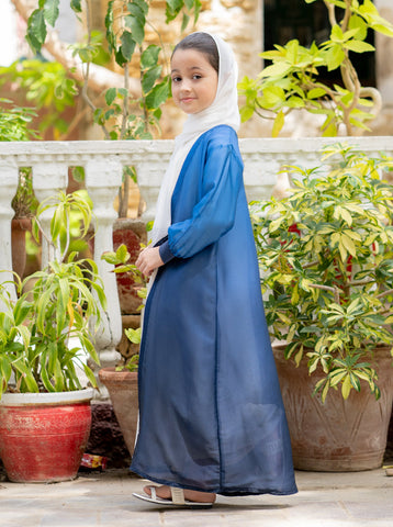 Mashael 2- Piece Chiffon Open Abaya (Kids)