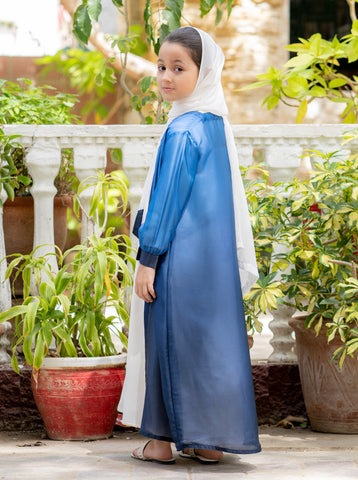 Mashael 2- Piece Chiffon Open Abaya (Kids)