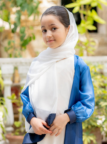 Mashael 2- Piece Chiffon Open Abaya (Kids)