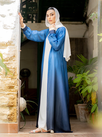 Mashael 2-Piece Chiffon Open Abaya (Mommy)